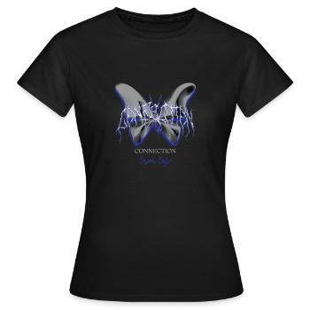 Schmetterlingsliebhaber Retro Cool Instant Connection - Frauen T-Shirt - Schwarz - Vorne - AI Model Female 172 dark (172cm)