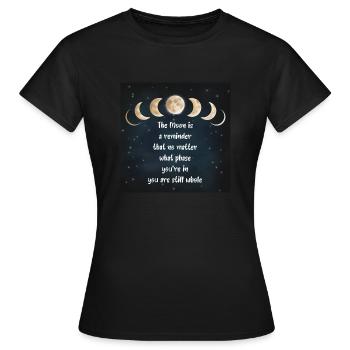 Still whole - Frauen T-Shirt - Schwarz - Vorne - AI Model Female 172 dark (172cm)