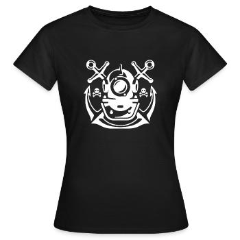 Tiefsee-Abenteuer - Frauen T-Shirt - Schwarz - Vorne - AI Model Female 172 dark (172cm)