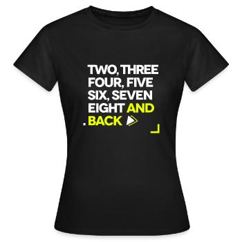 Step Dance - T-shirt Femme - noir - Devant - AI Model Female 172 dark (172cm)