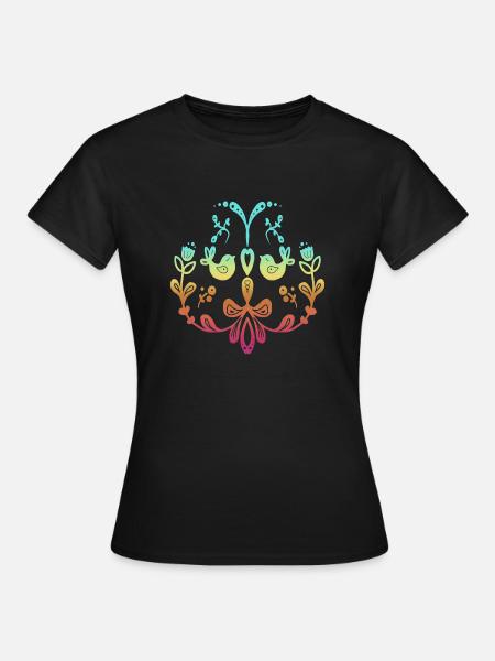 Schweden Schweden dalarna dala Pferd Pferd Frohe Weihnachten Elch - Frauen T-Shirt - Schwarz