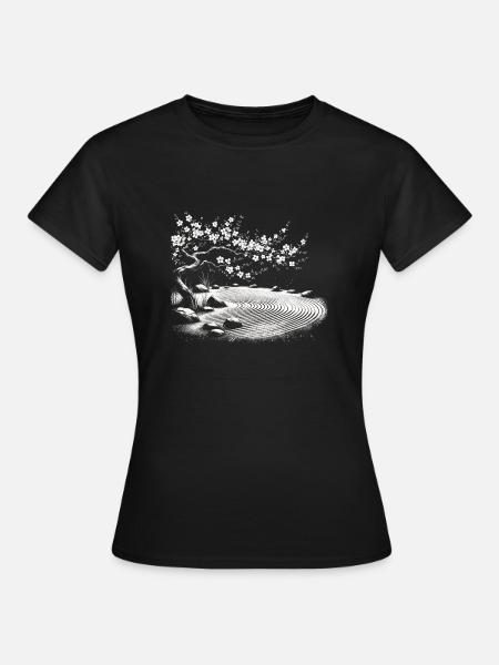 Zen-garten-erleuchtung - Frauen T-Shirt - Schwarz