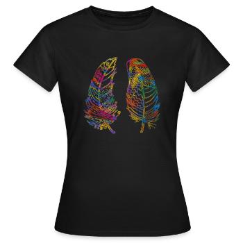Stylo - T-shirt Femme - noir - Devant - AI Model Female 172 dark (172cm)