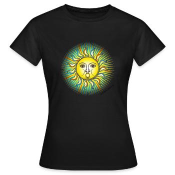 Solstice d’hiver 04 - T-shirt Femme - noir - Devant - AI Model Female 172 dark (172cm)