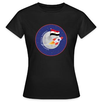 Agence spatiale égyptienne - T-shirt Femme - noir - Devant - AI Model Female 172 dark (172cm)