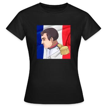 Napoléon - T-shirt Femme - noir - Devant - AI Model Female 172 dark (172cm)