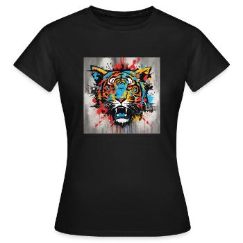 Chemise Urban Rebellion Express - T-shirt Femme - noir - Devant - AI Model Female 172 dark (172cm)