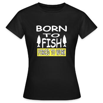 Angling - Women's T-Shirt - black - Front - AI Model Female 172 dark (172cm)