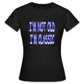 Classic - Women's T-Shirt - black - Front - AI Model Female 172 dark (172cm)