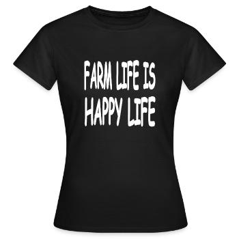 Farm - Women's T-Shirt - black - Front - AI Model Female 172 dark (172cm)
