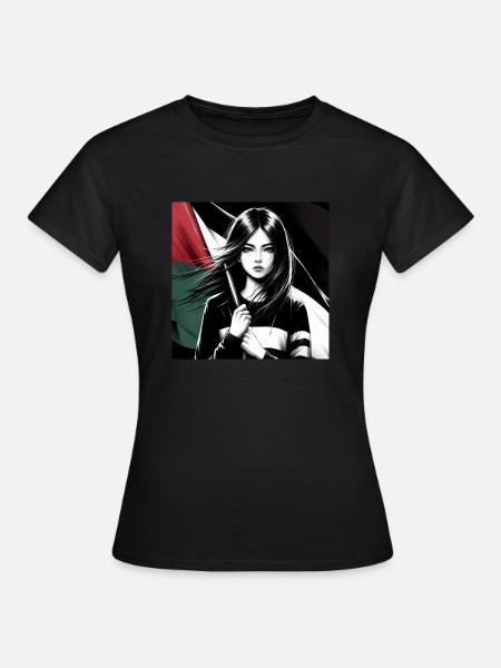 Palästina - Frauen T-Shirt - Schwarz