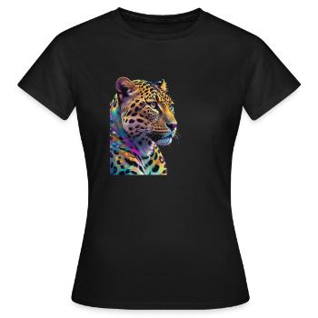 Leopard - Women's T-Shirt - black - Front - AI Model Female 172 dark (172cm)