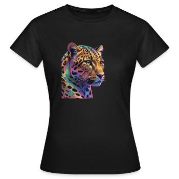 Leopard - Women's T-Shirt - black - Front - AI Model Female 172 dark (172cm)
