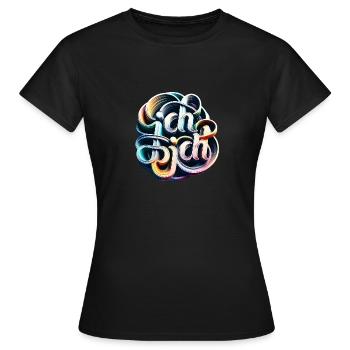 Selbstliebe im Wirbe - Frauen T-Shirt - Schwarz - Vorne - AI Model Female 172 dark (172cm)