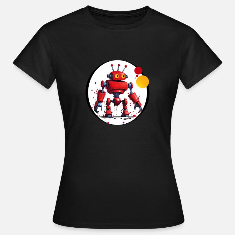 ROBOT PAINTER - Women's T-Shirt - black