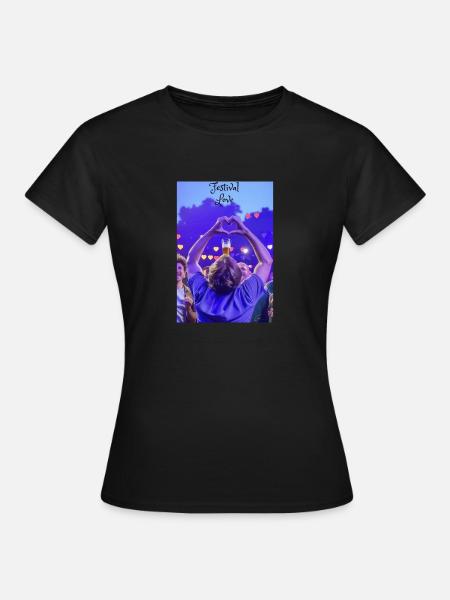 Festival Love - Frauen T-Shirt - Schwarz