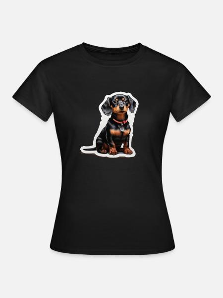 Teckel - T-shirt Femme - noir