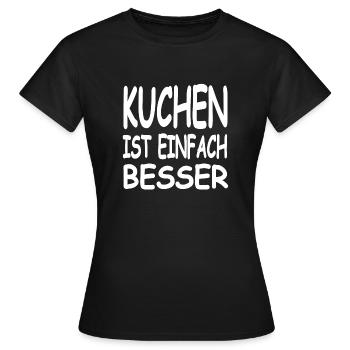 Gâteau - T-shirt Femme - noir - Devant - AI Model Female 172 dark (172cm)