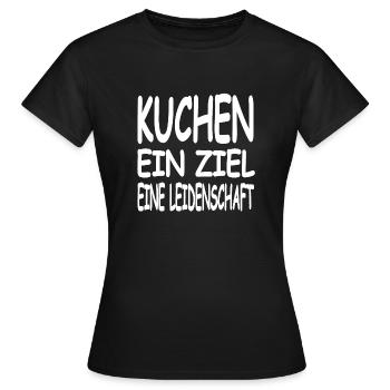 Cake - Women's T-Shirt - black - Front - AI Model Female 172 dark (172cm)