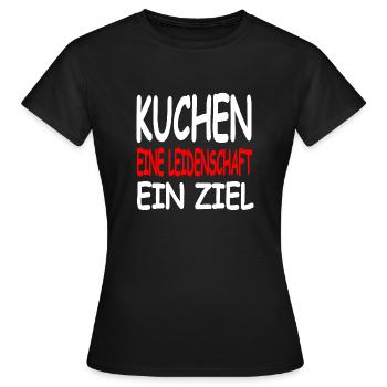 Cake - Women's T-Shirt - black - Front - AI Model Female 172 dark (172cm)