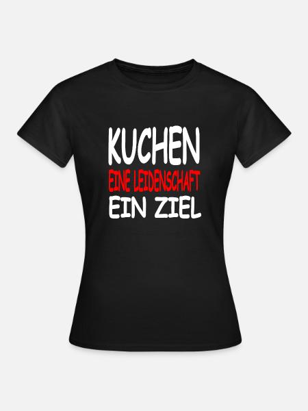 Kuchen - Frauen T-Shirt - Schwarz