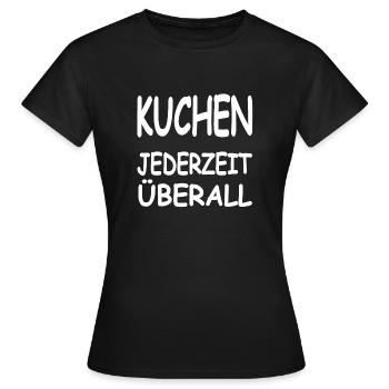 Cake - Women's T-Shirt - black - Front - AI Model Female 172 dark (172cm)