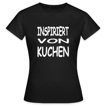 Cake - Women's T-Shirt - black - Front - AI Model Female 172 dark (172cm)