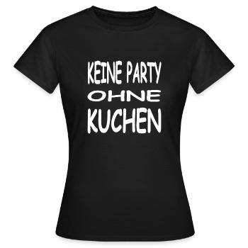 Cake - Women's T-Shirt - black - Front - AI Model Female 172 dark (172cm)