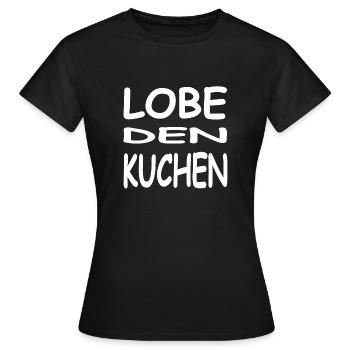 Gâteau - T-shirt Femme - noir - Devant - AI Model Female 172 dark (172cm)