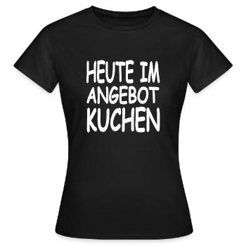 Cake - Women's T-Shirt - black - Front - AI Model Female 172 dark (172cm)