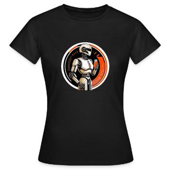 ROBOT RESTING - Women's T-Shirt - black - Front - AI Model Female 172 dark (172cm)