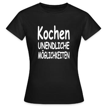Cuire - T-shirt Femme - noir - Devant - AI Model Female 172 dark (172cm)