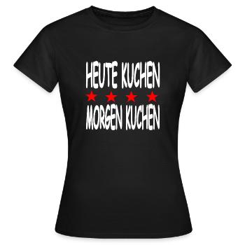 Cake - Women's T-Shirt - black - Front - AI Model Female 172 dark (172cm)