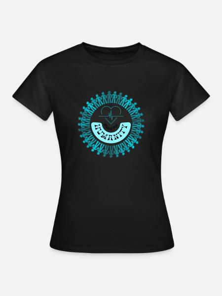 Stand for humanity - Frauen T-Shirt - Schwarz