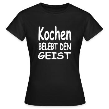Cuire - T-shirt Femme - noir - Devant - AI Model Female 172 dark (172cm)