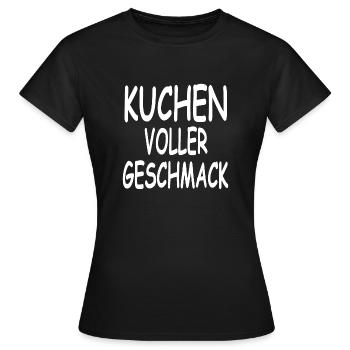 Gâteau - T-shirt Femme - noir - Devant - AI Model Female 172 dark (172cm)