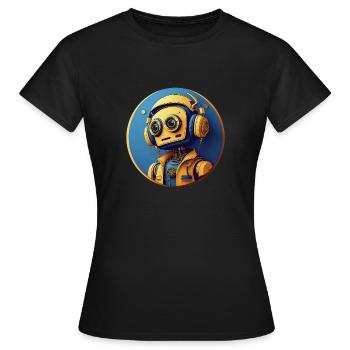 TEEN-ROBOTER - Frauen T-Shirt - Schwarz - Vorne - AI Model Female 172 dark (172cm)