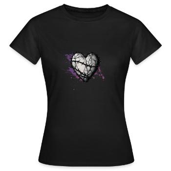 Corazón Espinado 01 - Women's T-Shirt - black - Front - AI Model Female 172 dark (172cm)