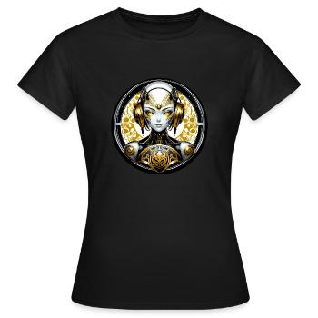 BEAUTÉ DU FUTUR - T-shirt Femme - noir - Devant - AI Model Female 172 dark (172cm)