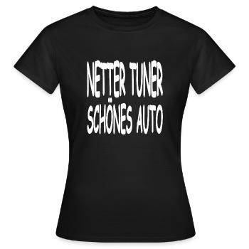 Tuner - Frauen T-Shirt - Schwarz - Vorne - AI Model Female 172 dark (172cm)