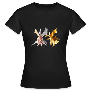 La nouvelle mode est avec vous pour la première fois - T-shirt Femme - noir - Devant - AI Model Female 172 dark (172cm)