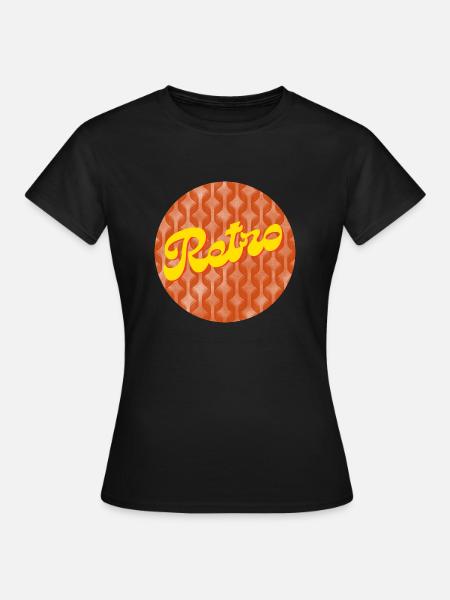Retro - Frauen T-Shirt - Schwarz
