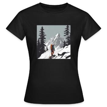 Alpinisme - T-shirt Femme - noir - Devant - AI Model Female 172 dark (172cm)