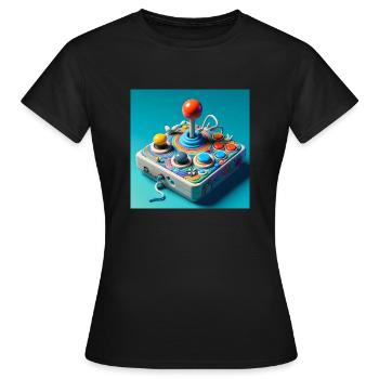 Joystick 8 - Frauen T-Shirt - Schwarz - Vorne - AI Model Female 172 dark (172cm)