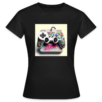 Joystick 5 - Frauen T-Shirt - Schwarz - Vorne - AI Model Female 172 dark (172cm)