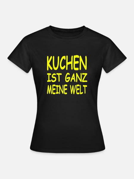 Kuchen - Frauen T-Shirt - Schwarz