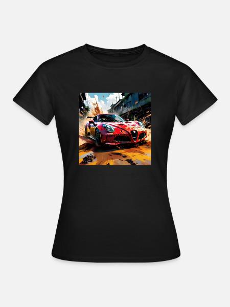 Rallye-Raid #2 - Frauen T-Shirt - Schwarz