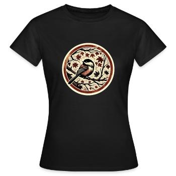 Mésange - T-shirt Femme - noir - Devant - AI Model Female 172 dark (172cm)