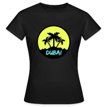 dubai - Frauen T-Shirt - Schwarz - Vorne - AI Model Female 172 dark (172cm)