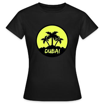 dubai - Frauen T-Shirt - Schwarz - Vorne - AI Model Female 172 dark (172cm)